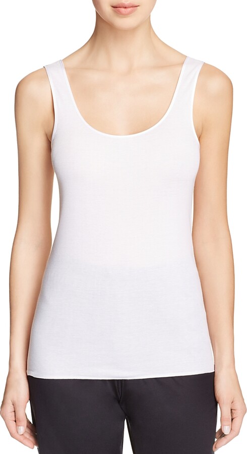 Hanro Cotton Seamless Scoop Neck Tank