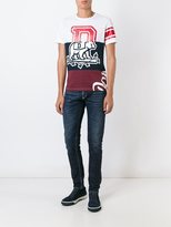 Thumbnail for your product : Dondup printed panel T-shirt - men - Cotton - S