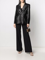 Thumbnail for your product : Alessandra Rich Fitted Leather Blazer