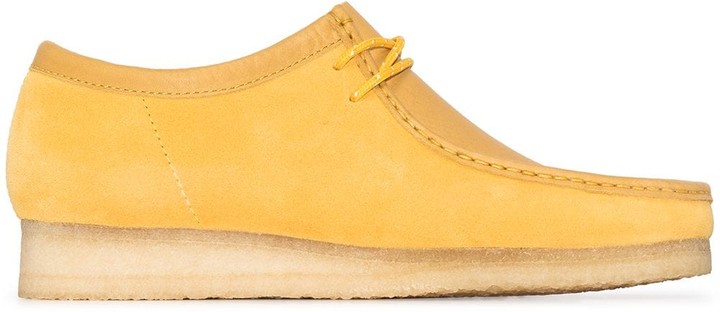 yellow clarks shoes