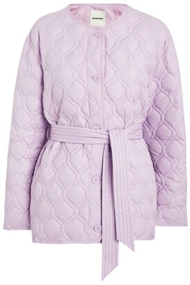 Sandro Down-Filled Quilted Coat