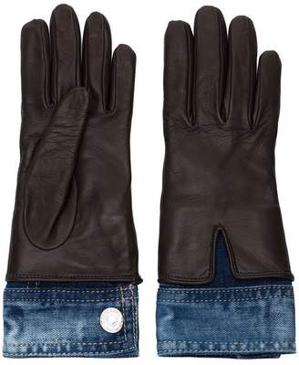 DSQUARED2 denim detail gloves