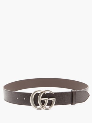 Gucci GG Leather Belt - Brown