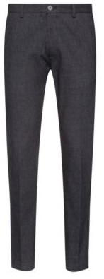 HUGO BOSS Slim-fit chinos in micro-patterned stretch fabric