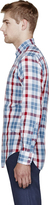 Thumbnail for your product : Thom Browne Red Light Flannel Plaid Classic Shirt