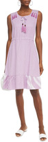 Thumbnail for your product : Cecilie Copenhagen Veronica Tasseled Cotton-jacquard Mini Dress