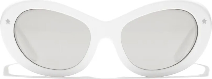 DG Crossed oval-frame sunglasses