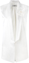 Lanvin - longline waistcoat - women - Soie/Acétate/Cupro/glass - 36