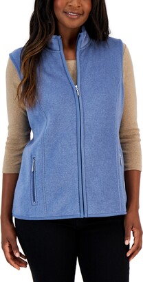 Karen Scott Petite Princess-Seam Zeroproof Zip-Front Vest, Created for Macy's