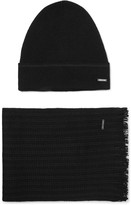 Thumbnail for your product : HUGO BOSS Wool-Blend Beanie and Scarf Set
