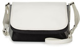 Thumbnail for your product : French Connection Colorblock Graphic Laser Shoulder Bag, Black/White