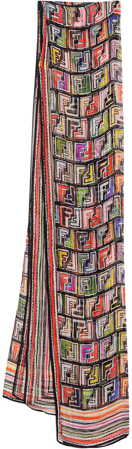 fendi multicolor scarf