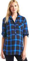 Thumbnail for your product : Gap Maternity plaid convertible henley shirt