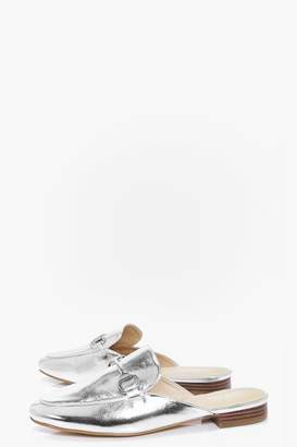 boohoo Willow T Bar Mule Loafers