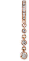 Thumbnail for your product : Jacquie Aiche Mini Single Diamond Triple-Drop Hoop Earring in 14K Gold