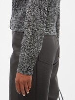 Thumbnail for your product : Proenza Schouler White Label Collared Wool-blend Cardigan - Dark Grey