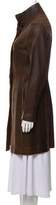 Thumbnail for your product : Andrew Marc Leather Knee-Length Coat brown Leather Knee-Length Coat