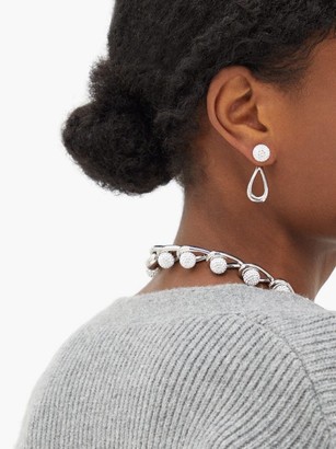 Loewe Drop Crystal-embellished Earrings - Crystal