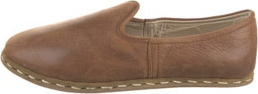 Sabah Leather Loafers Neutrals Square-Toes Unfortunately, due to restrictions, this item may not be eligible for shipping in all areas.