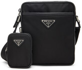 Thumbnail for your product : Prada Black Re-Nylon Messenger Bag