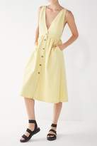 Thumbnail for your product : Urban Outfitters Danny Plunging Button-Down Denim Midi Dress