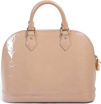 Louis Vuitton Alma patent leather handbag