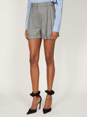 Altuzarra Chaz Prince Of Wales-checked Shorts - Womens - Grey Multi