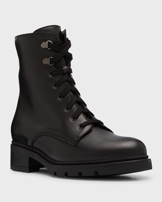 La Canadienne Sabel Matte Leather Combat Waterproof Boots