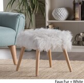 Thumbnail for your product : Christopher Knight Home Huxley Faux Fur Ottoman Stool