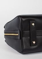 Thumbnail for your product : Paul Smith Women's Black Leather Mini Bowling Bag With 'Artist Stripe' Lining