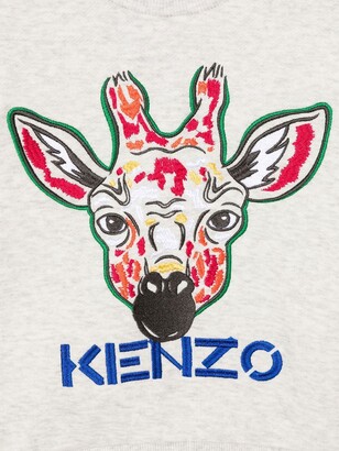 Kenzo Kids Logo-Embroidered Cotton Sweatshirt