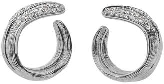Michael Aram Palm Crescent Earrings w/ Diamonds