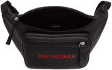 Thumbnail for your product : Balenciaga Black Leather Logo Belt Bag