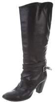 Thumbnail for your product : Alberto Fermani Leather Knee-High Boots Black Leather Knee-High Boots