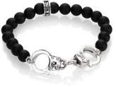Thumbnail for your product : King Baby Studio Onyx Beaded Handcuff Bracelet