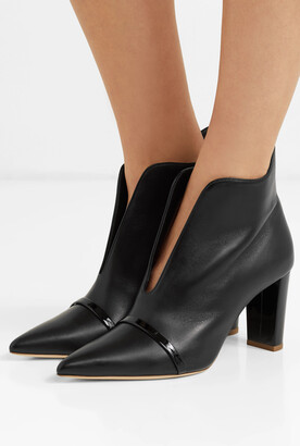 Malone Souliers Clara 70 Leather Ankle Boots - Black - ShopStyle