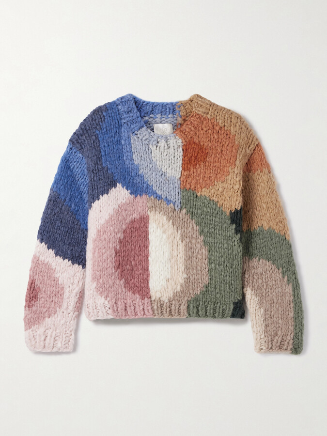 SUZIE KONDI Serafin Jooshi Color-block Cashmere Sweater - Multi