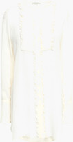 Thumbnail for your product : Etro Ruffled Pintucked Silk-crepe Blouse