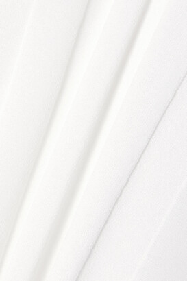 Max Mara Tartina Ribbed-knit Polo Shirt - White