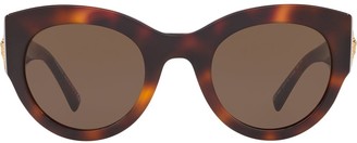 Versace Chunky Frame Tortoiseshell Sunglasses