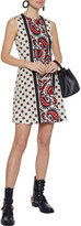 Thumbnail for your product : RED Valentino Printed Shell Mini Dress