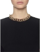 Thumbnail for your product : Maria Francesca Pepe Gold Swarovski Chain Necklace