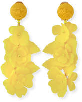 Thumbnail for your product : Oscar de la Renta Climbing Flower Clip-On Earrings