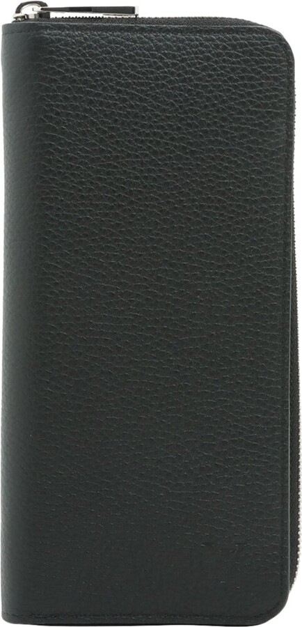 Louis Vuitton Noir Taurillon Leather Zippy Wallet Vertical