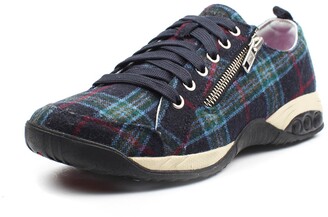 Navy Plaid Shoes | Shop the world's largest collection of fashion 