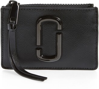 Marc Jacobs Saffiano Leather ID Wallet