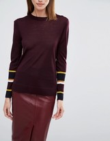 Thumbnail for your product : Whistles Hayden Stripe Cuff Sweater