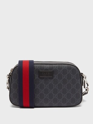 Gucci GG-jacquard Coated-canvas Cross-body Bag - Black - ShopStyle