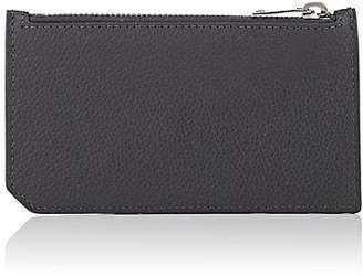 Saint Laurent Women's Leather Top-Zip Card Case - Gray