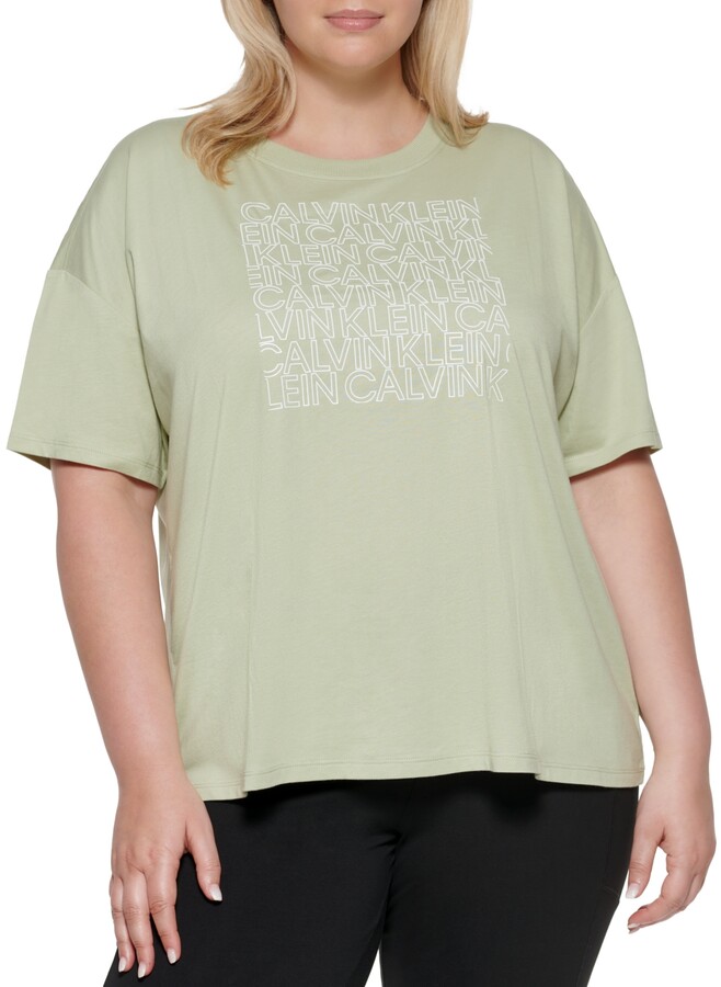 plus size calvin klein t shirt